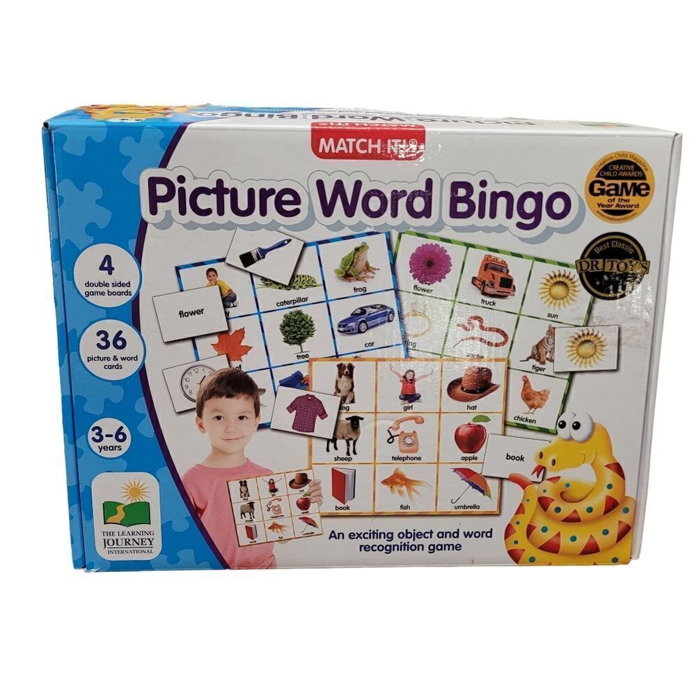 Picture word bingo